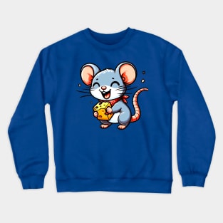 Sweet Mouse with Cheese Crewneck Sweatshirt
